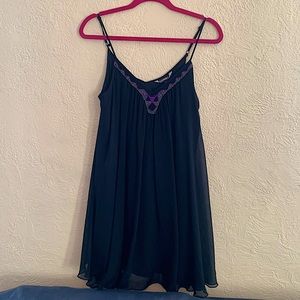 Express black dress with beaded detail